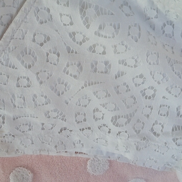 Lilly PulitzerWhite NWOT eyelet Lace Shorts size 0 fully lined 3 inch inseam - Picture 3 of 4